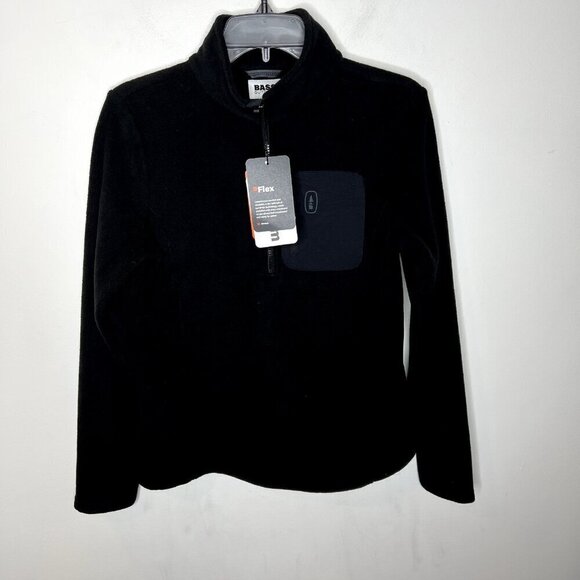 Bass Outdoor Womens Highline Trail Half Zip Fleece Jacket Black Size S - Picture 2 of 6